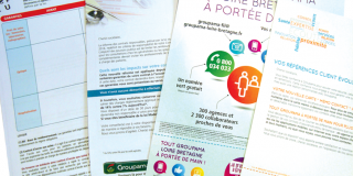 Les documents de communication réalisés pour Groupama