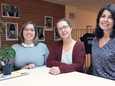 Corinne, Tania et Anne, fabricantes Indus MD